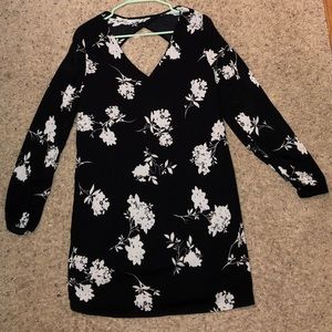 Charlotte Russe black floral cocktail dress